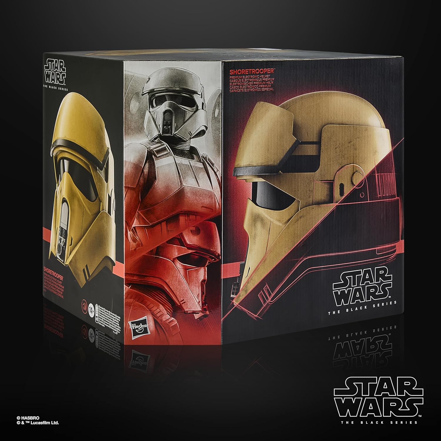 Detalle 2 de Star Wars The Black Series Shoretrooper: elektronischer Premium-Rollenspiel-Helm für Erwachsene