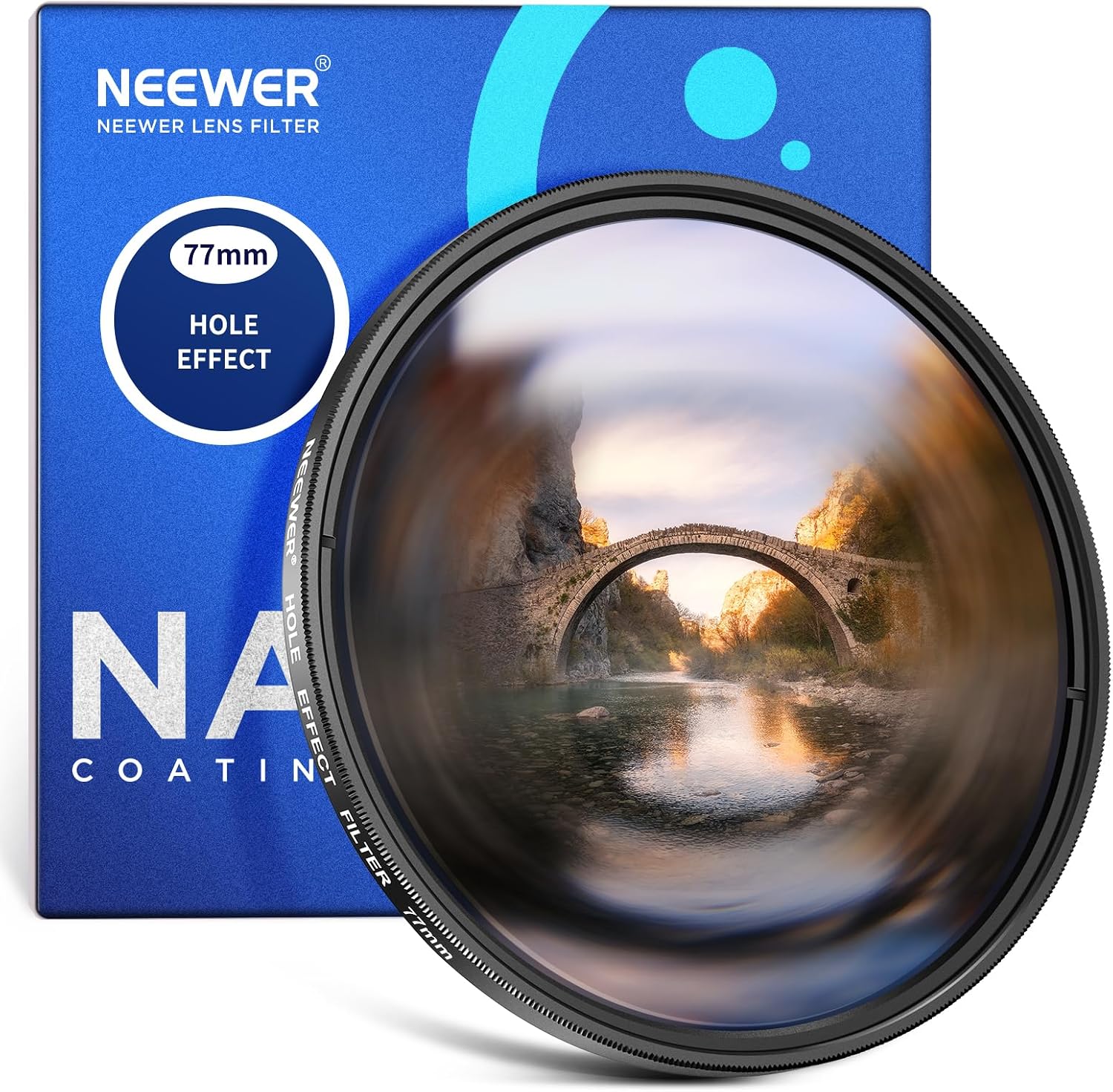 NEEWER 77mm スパイラルハロープリズムフィルター｜K9光学ガラス・回転調整・マルチコーティング