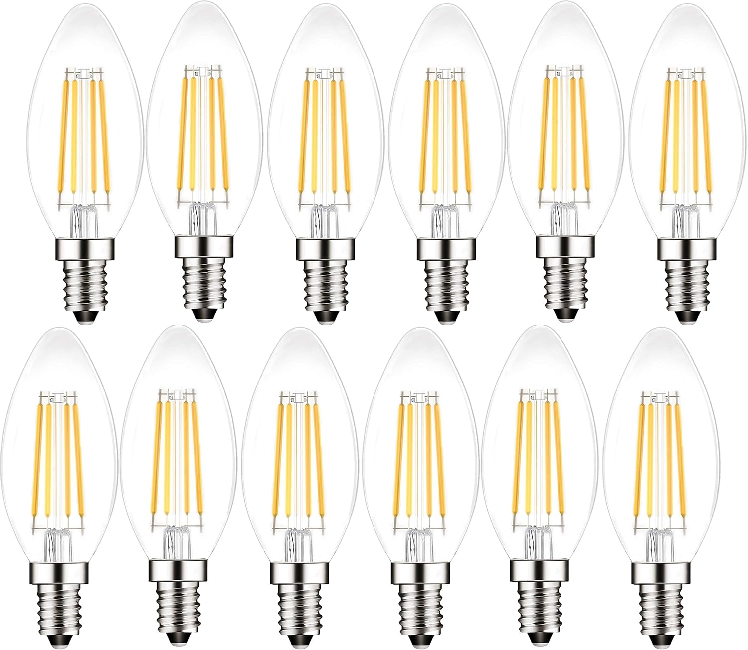 Thumbnail 6 de PureShine E14 LED Candle Bulb (6-Pack) 4W, 2700K, 400lm – Warm White, SES Small Screw