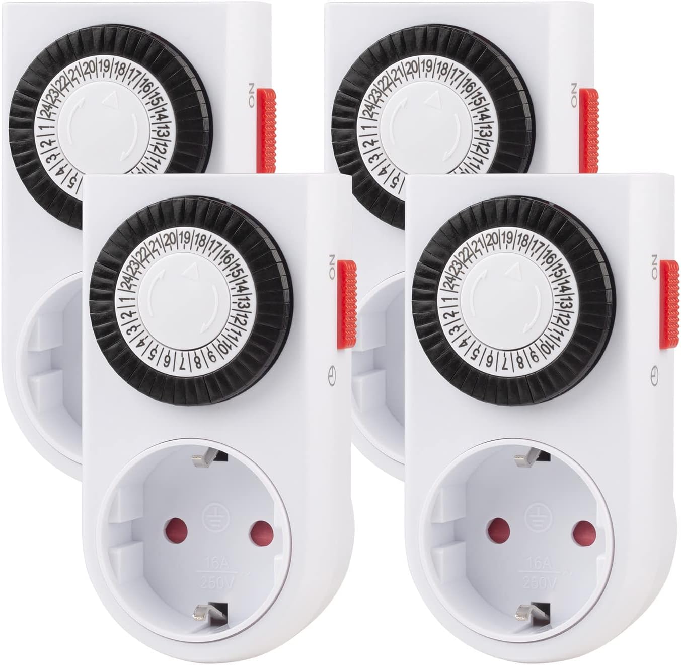 Detalle de HBN Mechanische Zeitschaltuhr Steckdose 3680 W Timer