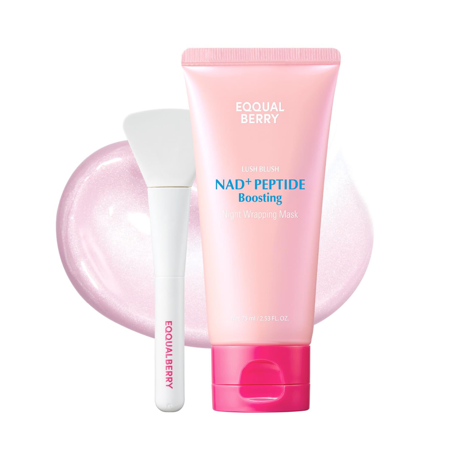 Detalle de EQQUALBERRY NAD+ Peptide Boosting Night Wrapping Mask with 13 Peptides