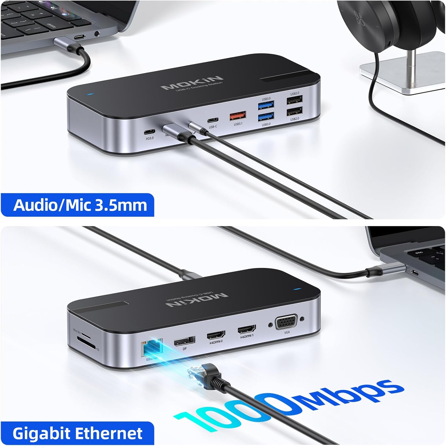 Thumbnail 6 de MOKiN USB C Docking Station 65W