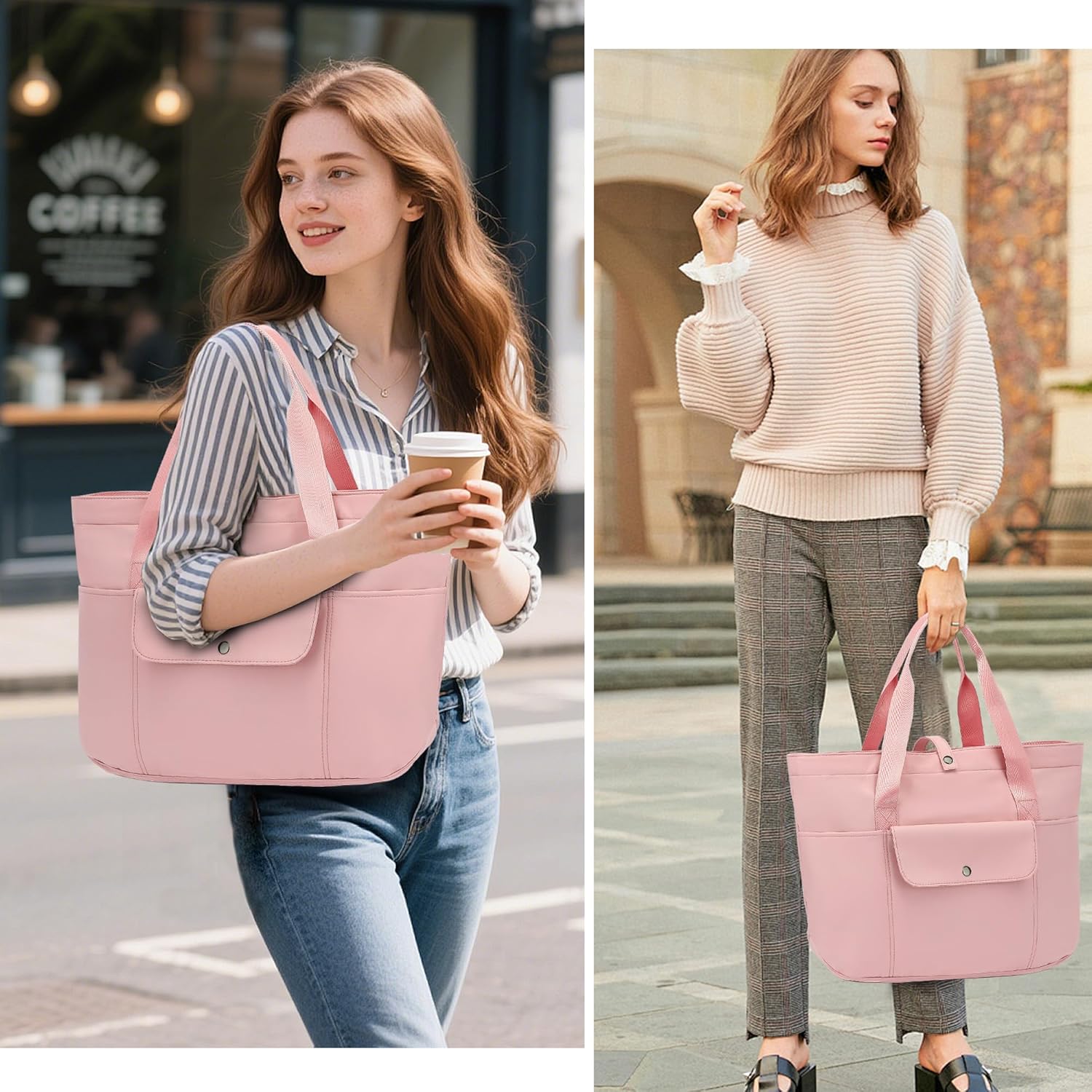 Thumbnail 1 de TANTOMI Handtasche für Damen – geräumige Strand-/Arbeits-/Sporttasche mit Laptop-Platz
