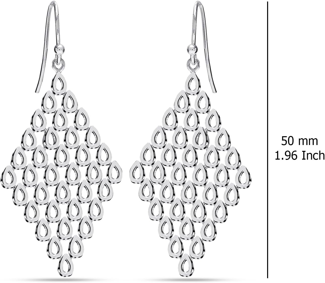 Thumbnail 3 de LeCalla Sterling Silber Ohrringe 50x25 mm