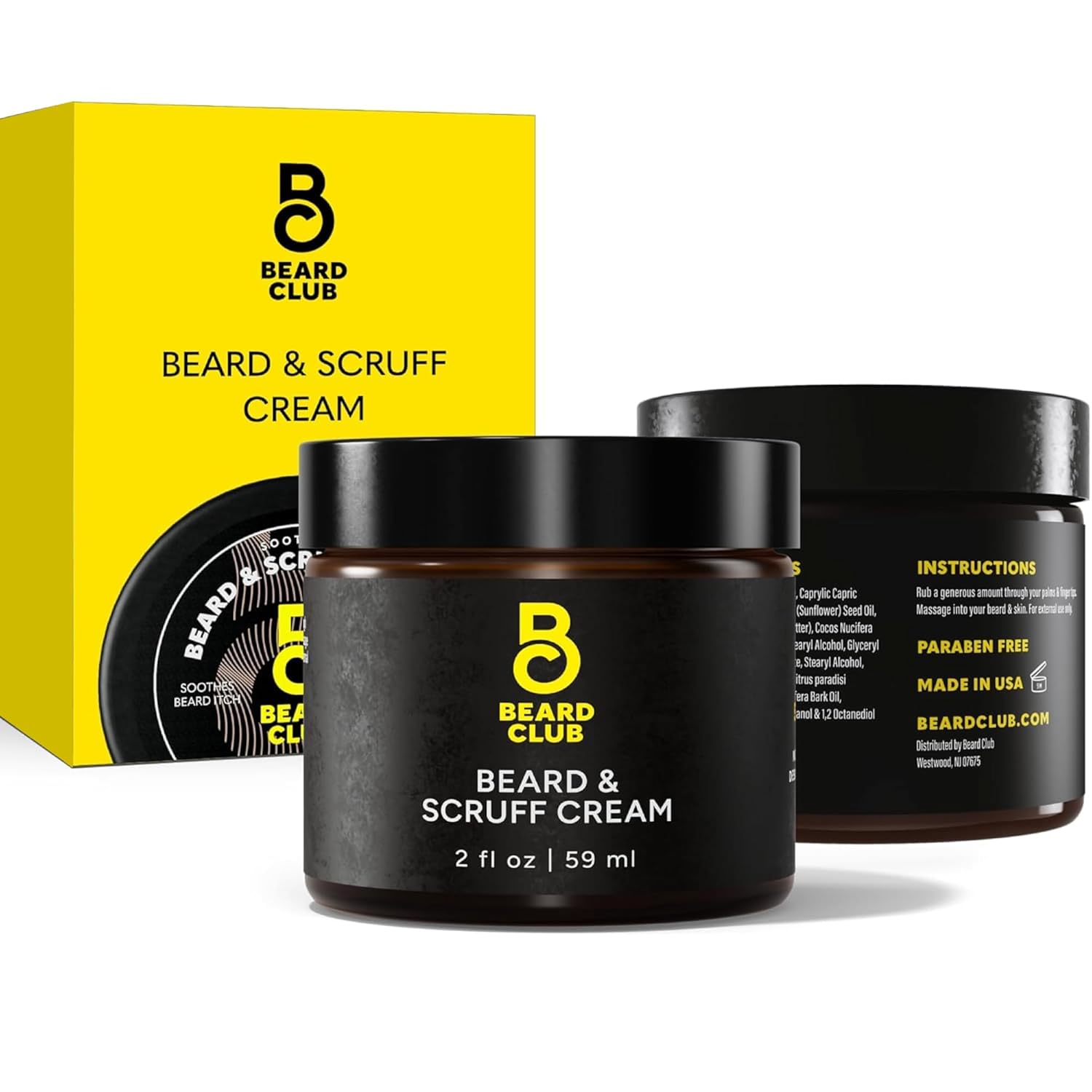 The Beard Club Biotin Beard Cream — Moisturizing & Hydrating Shea Beard Butter