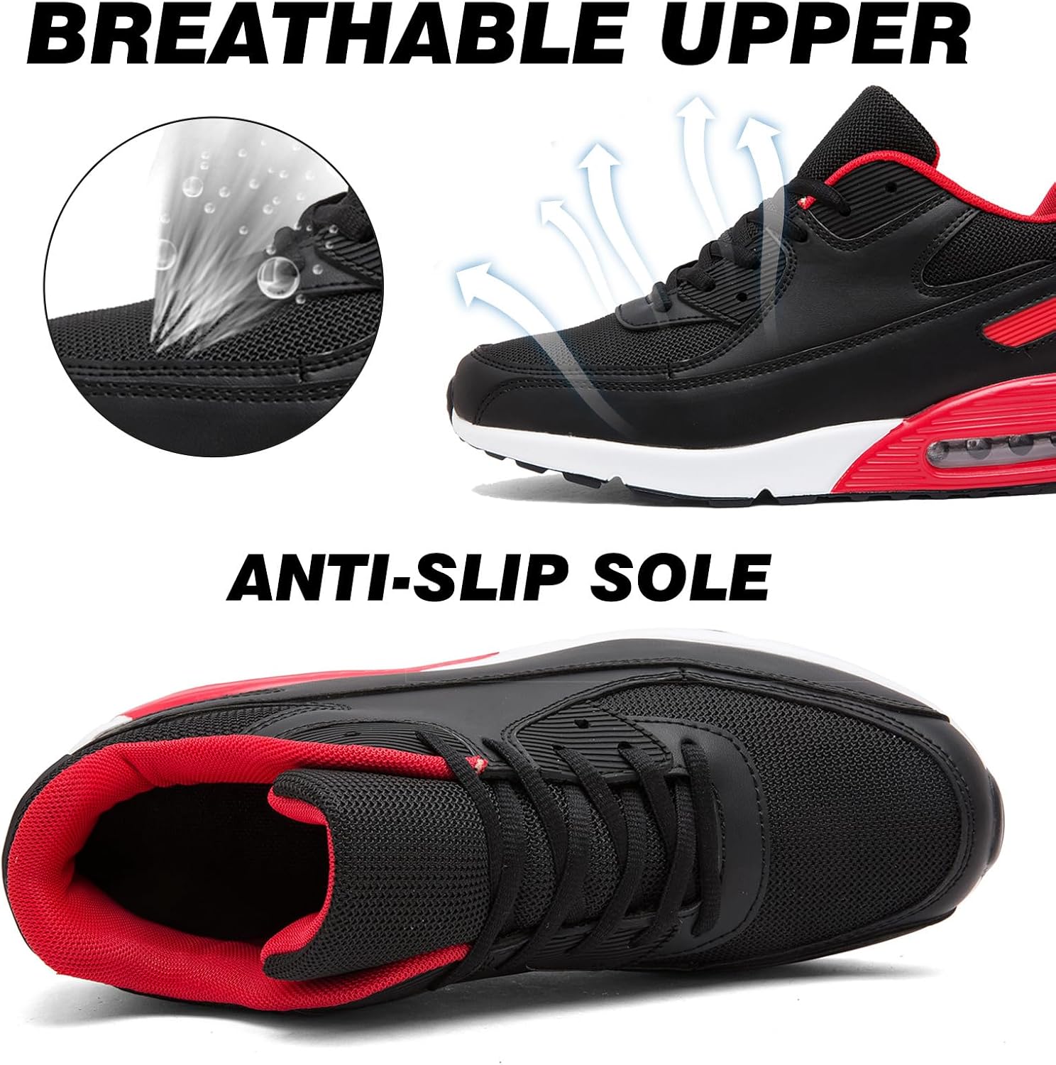 Detalle 2 de LECYGNB Men's Fashion Trainers: Lightweight, Breathable Running Shoes for Everyday and Sports