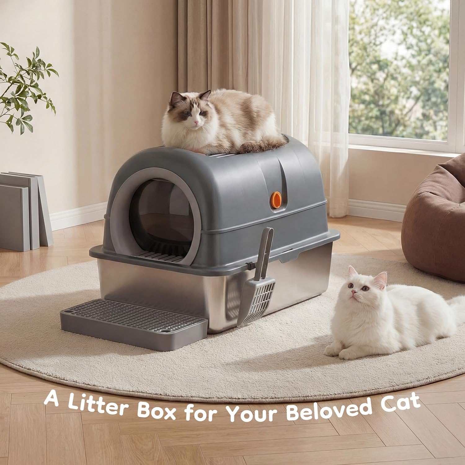 Thumbnail 1 de Aidoly Cat Litter Box, 30L