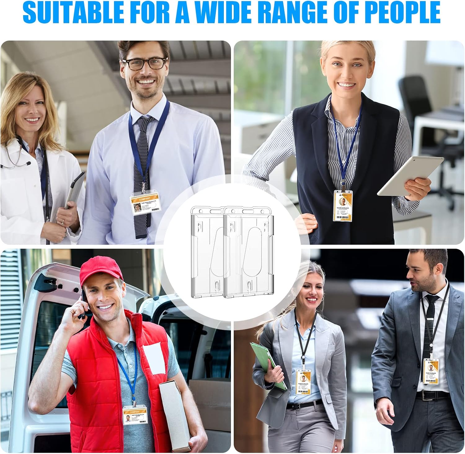 Thumbnail 6 de Vicloon Porta Badge verticale 10x6 cm 🎫