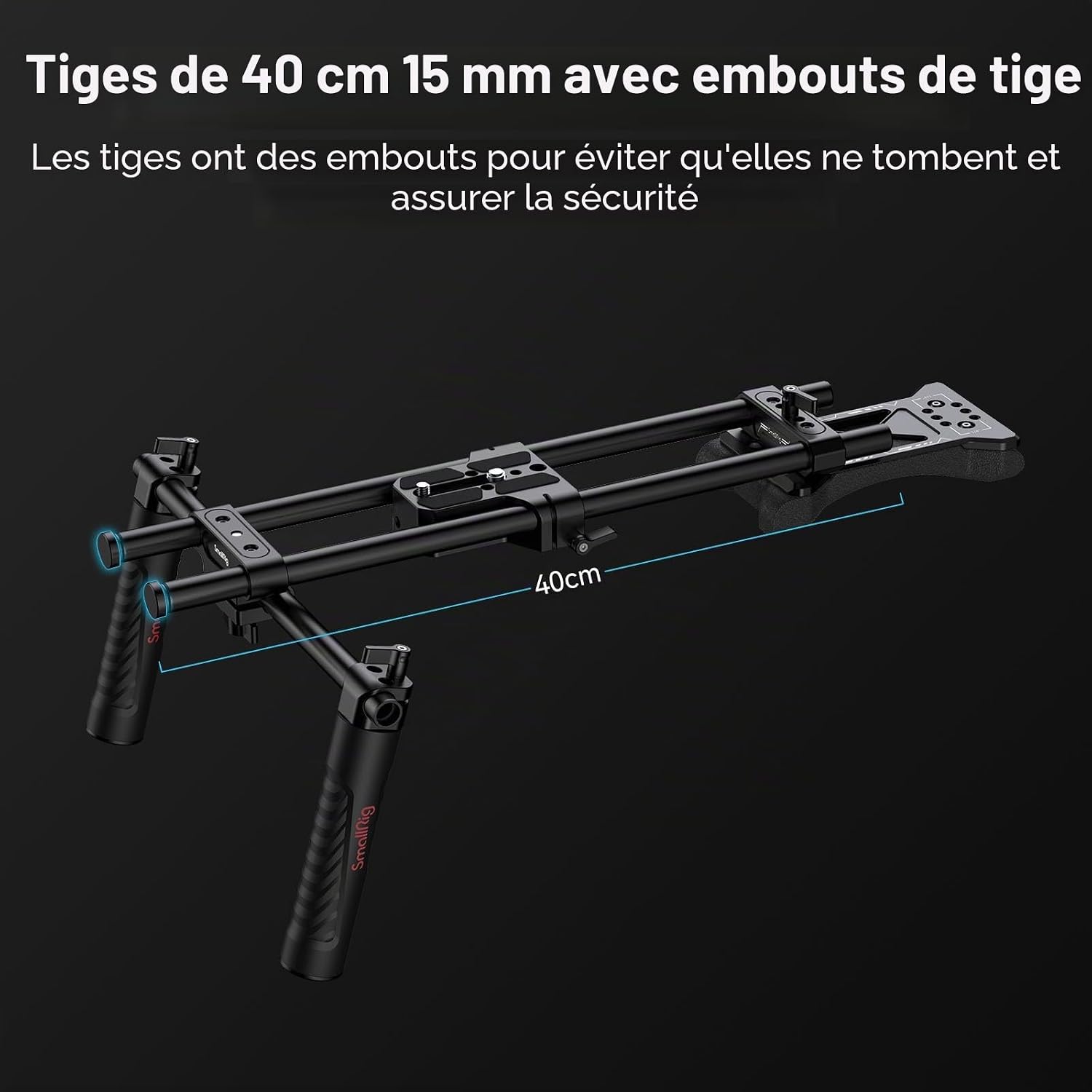 Detalle 2 de SMALLRIG 2896C support d'épaule 15 mm