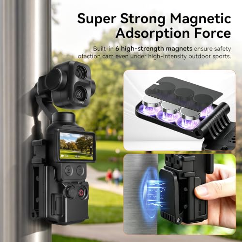 Thumbnail 2 de AMAZEAR Support magnétique pour DJI Osmo Pocket 4P/4/3 – Noir