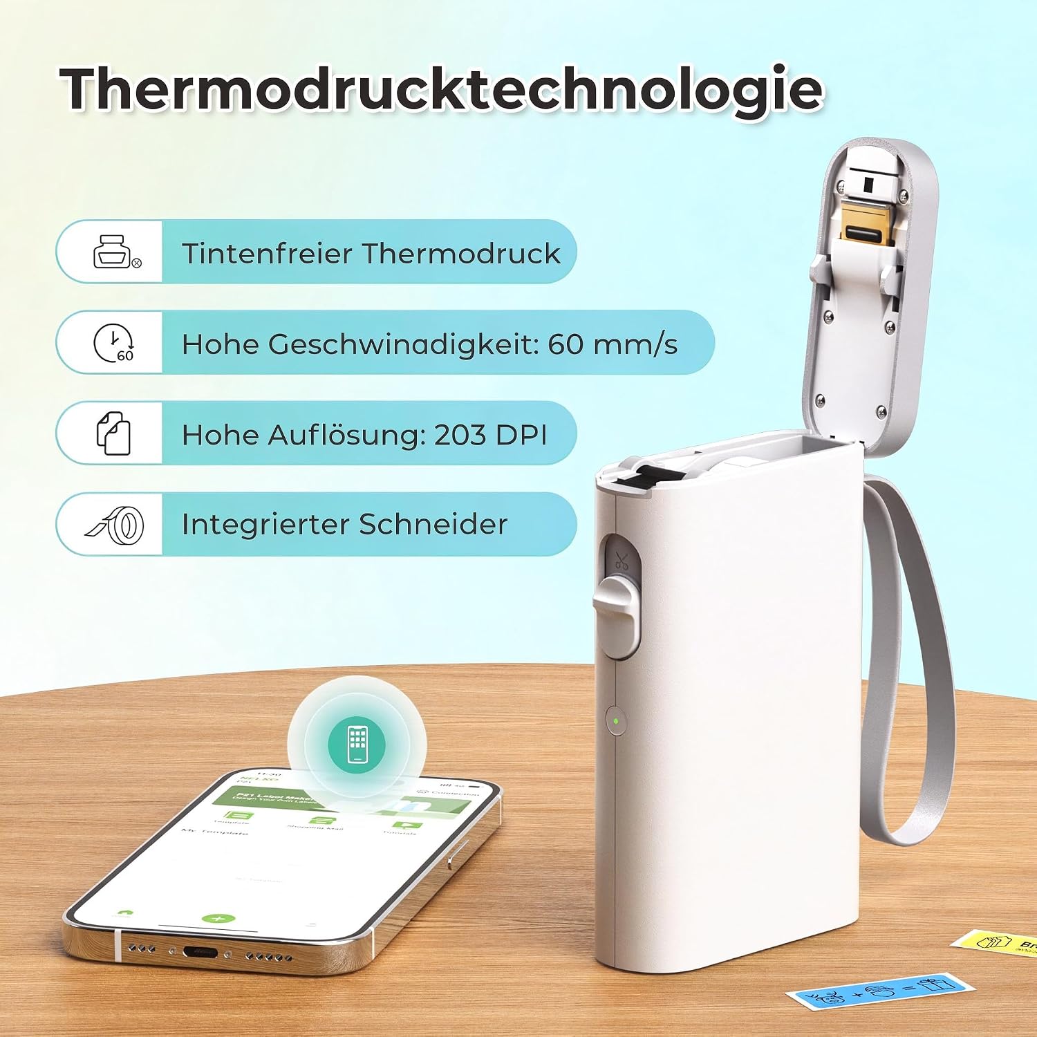 Thumbnail 4 de Nelko Etikettendrucker P21 mit Bluetooth
