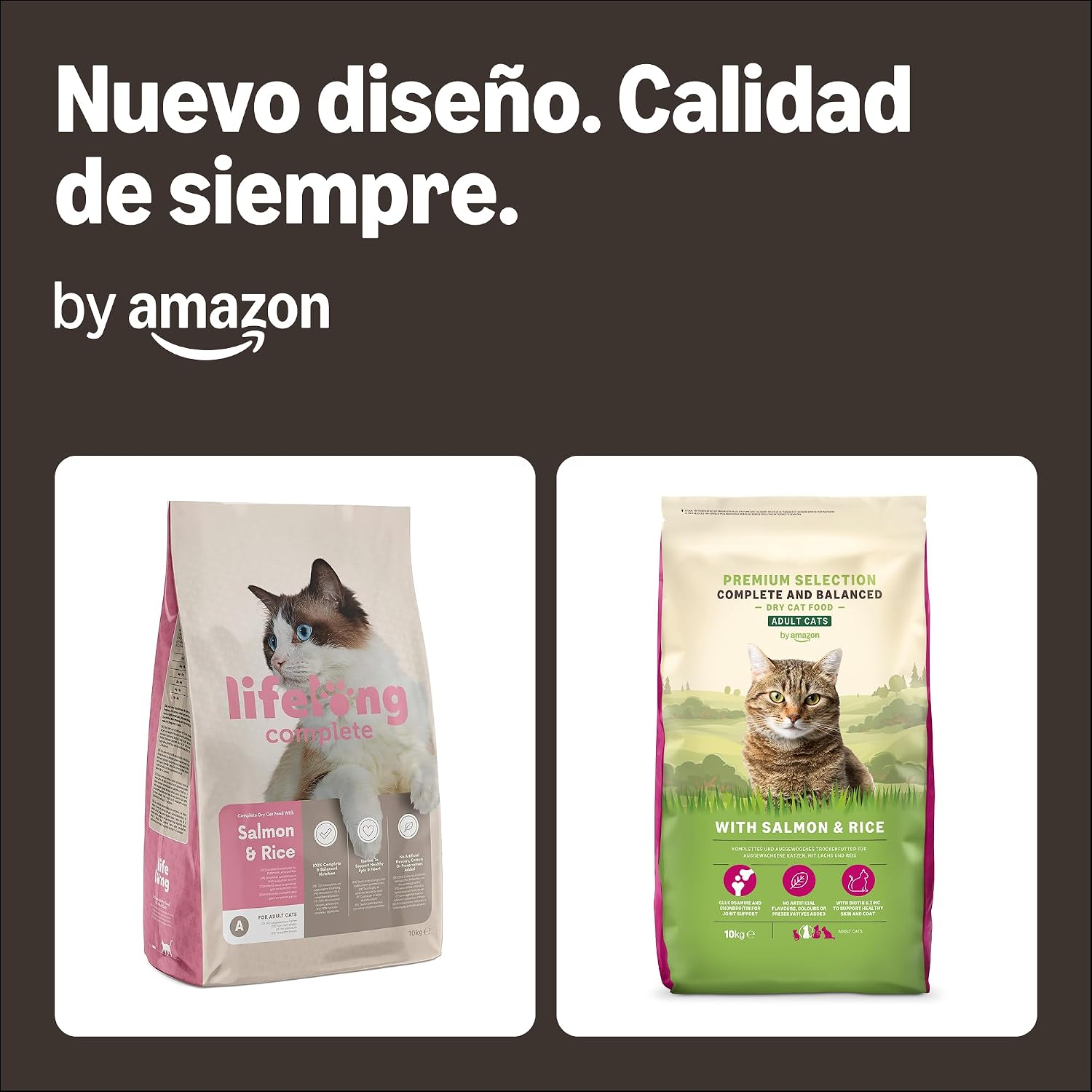 Thumbnail 2 de by Amazon Alimento seco gatos adultos salmón 10 kg