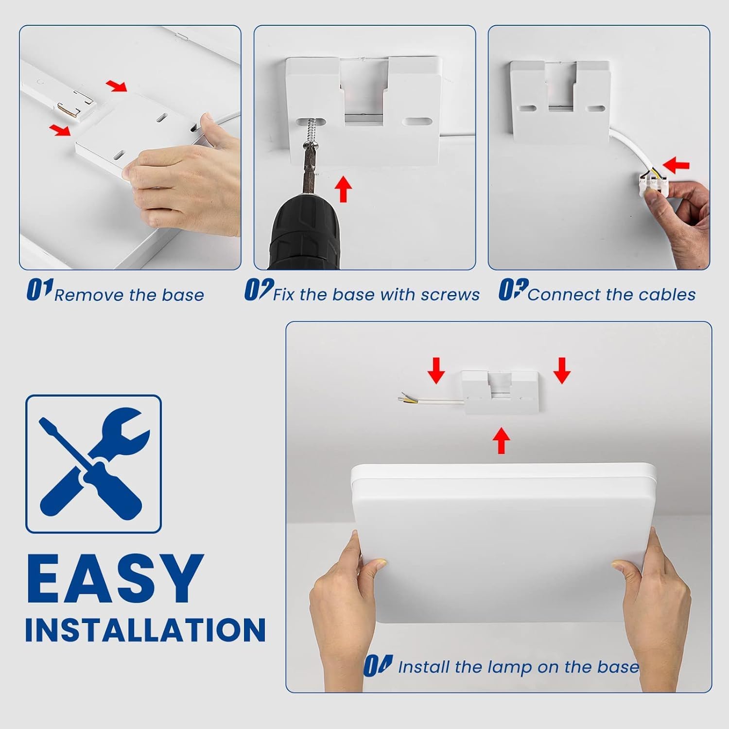 Thumbnail 6 de EASY EAGLE LED Deckenleuchte 48W – 4800 lm, 6500K, IP44, flimmerfrei