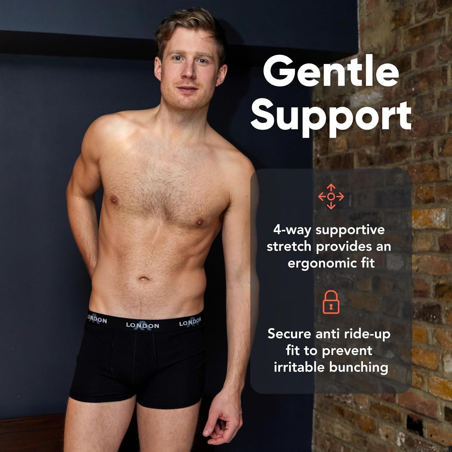 Detalle de FM London Pacchetto da 4/8 Mutande Uomo – Boxer in cotone, aderenti e confortevoli per l’uso quotidiano