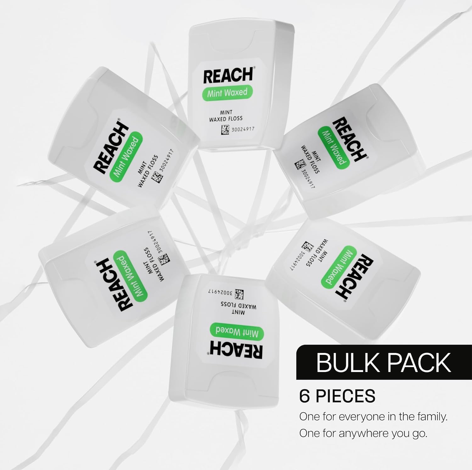 Thumbnail 5 de Reach Mint Waxed Dental Floss (55 Yards) — shred-resistant micro-filament floss