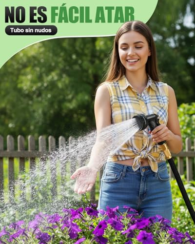 Thumbnail 6 de Manguera Flexible Hingue 15 m Negro — Extensible, 3 capas de látex y boquilla 10 modos
