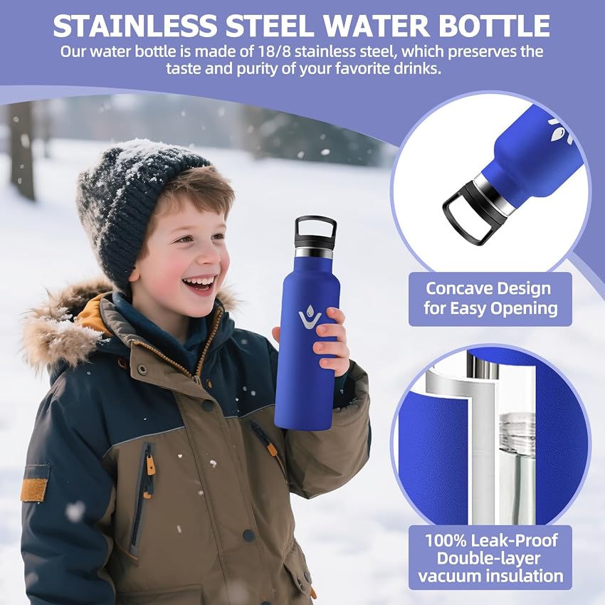 Detalle 2 de Botella Agua Niños 500 ml Acero inoxidable 18/8 💧