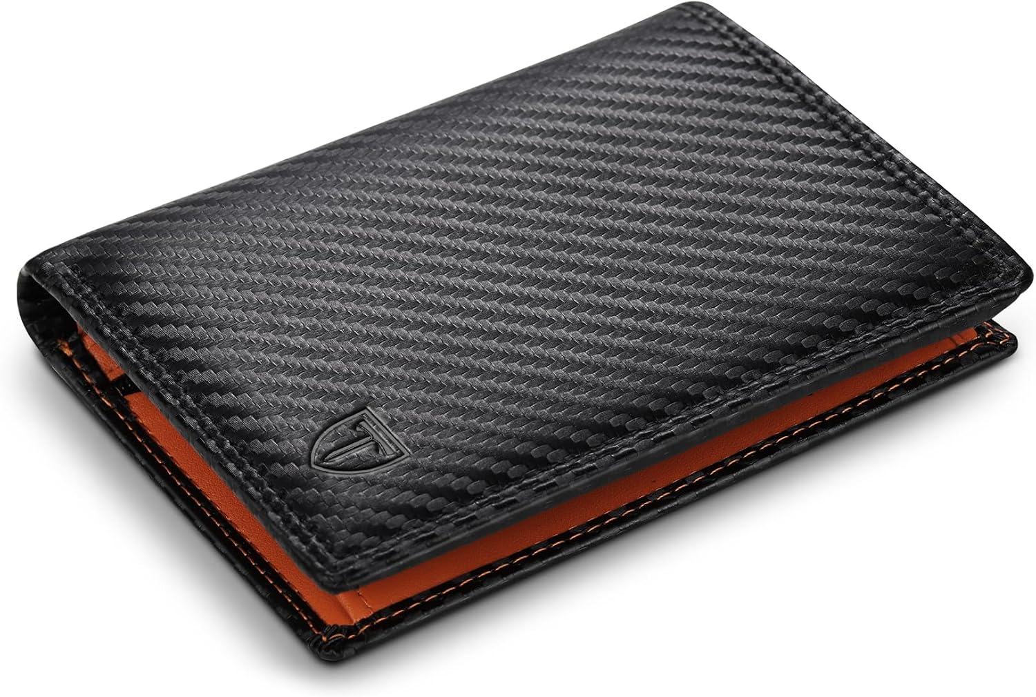 TEEHON Classico Portafoglio Uomo in Vera Pelle con Blocco RFID/NFC – 13 Porta Carte, Portamonete con Scatola Regalo