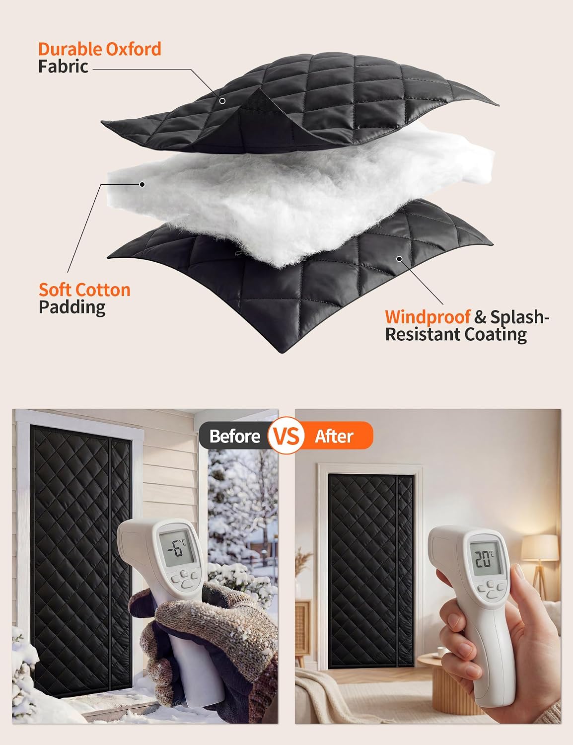Thumbnail 3 de URBZUE Magnetic Thermal Door Curtain