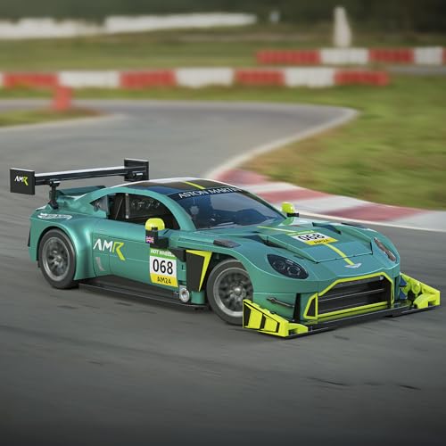 Thumbnail 3 de Mattel Brick Shop Hot Wheels Aston Martin Vantage GT3 a escala 1:16