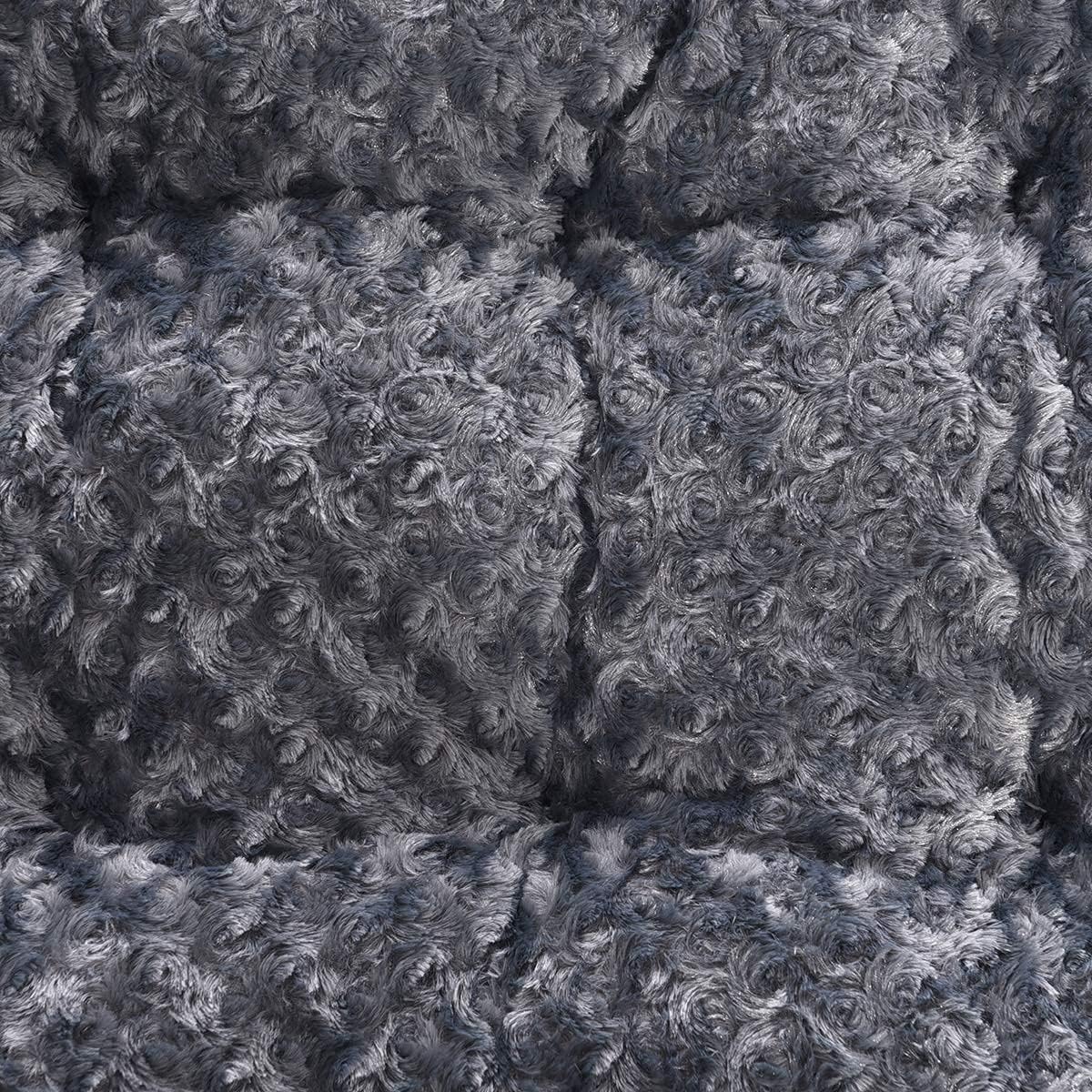 Detalle de Amazon Basics Materassino lavabile per animali domestici con motivo a spirale – grigio, 117 x 74 x 10 cm