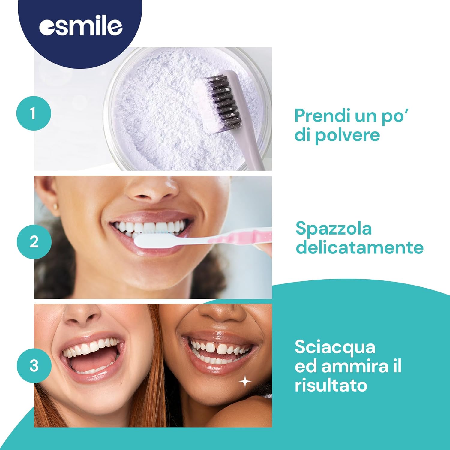 Detalle de ESMILE Polvere Sbiancante Denti 30g