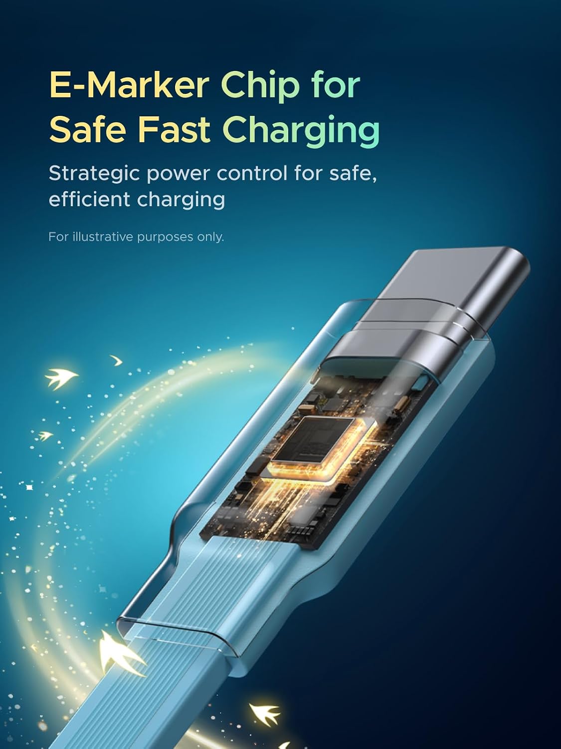 Thumbnail 4 de UGREEN Nexode 100W Retractable USB-C Cable Honkai: Star Rail (Glacier Blue)