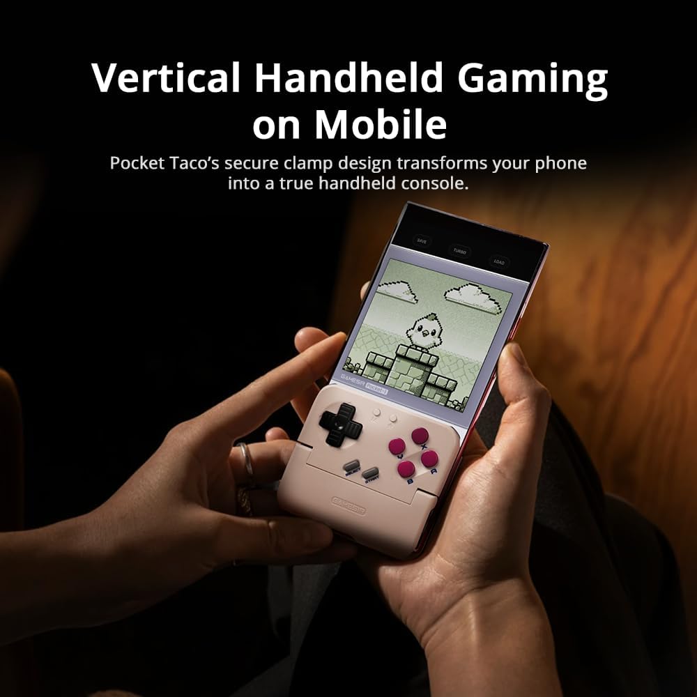 Detalle de GameSir Pocket Taco Vertical Handheld Controller for Android – Wireless Retro-Style Gamepad