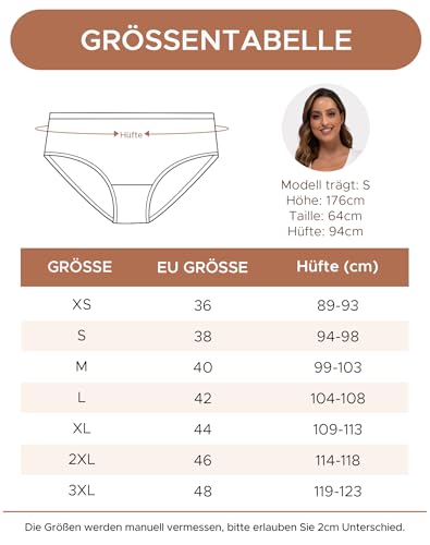 Thumbnail 5 de INNERSY Damen Pantys Unterhosen L/42 EU – 2 Leopardenmuster, 4 Einfarbig