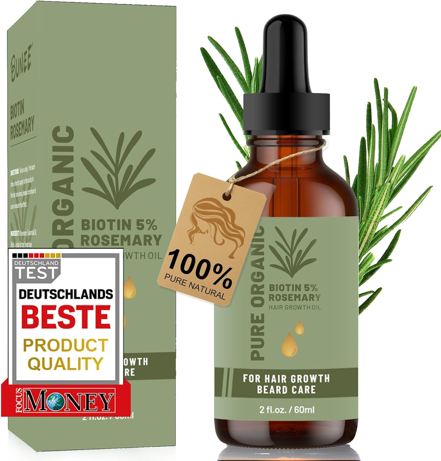 Detalle de Aceite de Romero 60ml para cabello