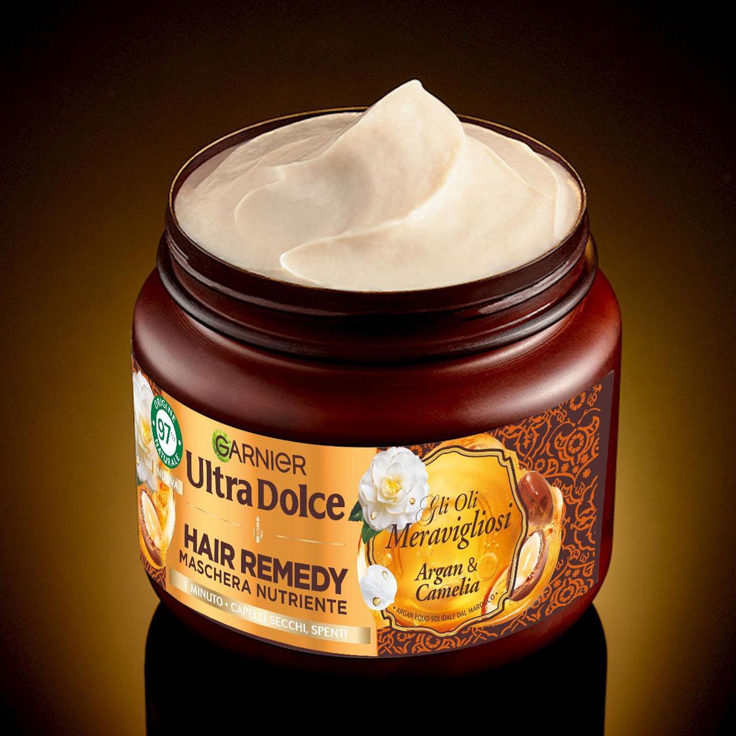 Thumbnail 2 de Garnier Ultra Dolce Hair Remedy Masque nourrissant à l’huile d’argan bio et de camélia – 340 ml