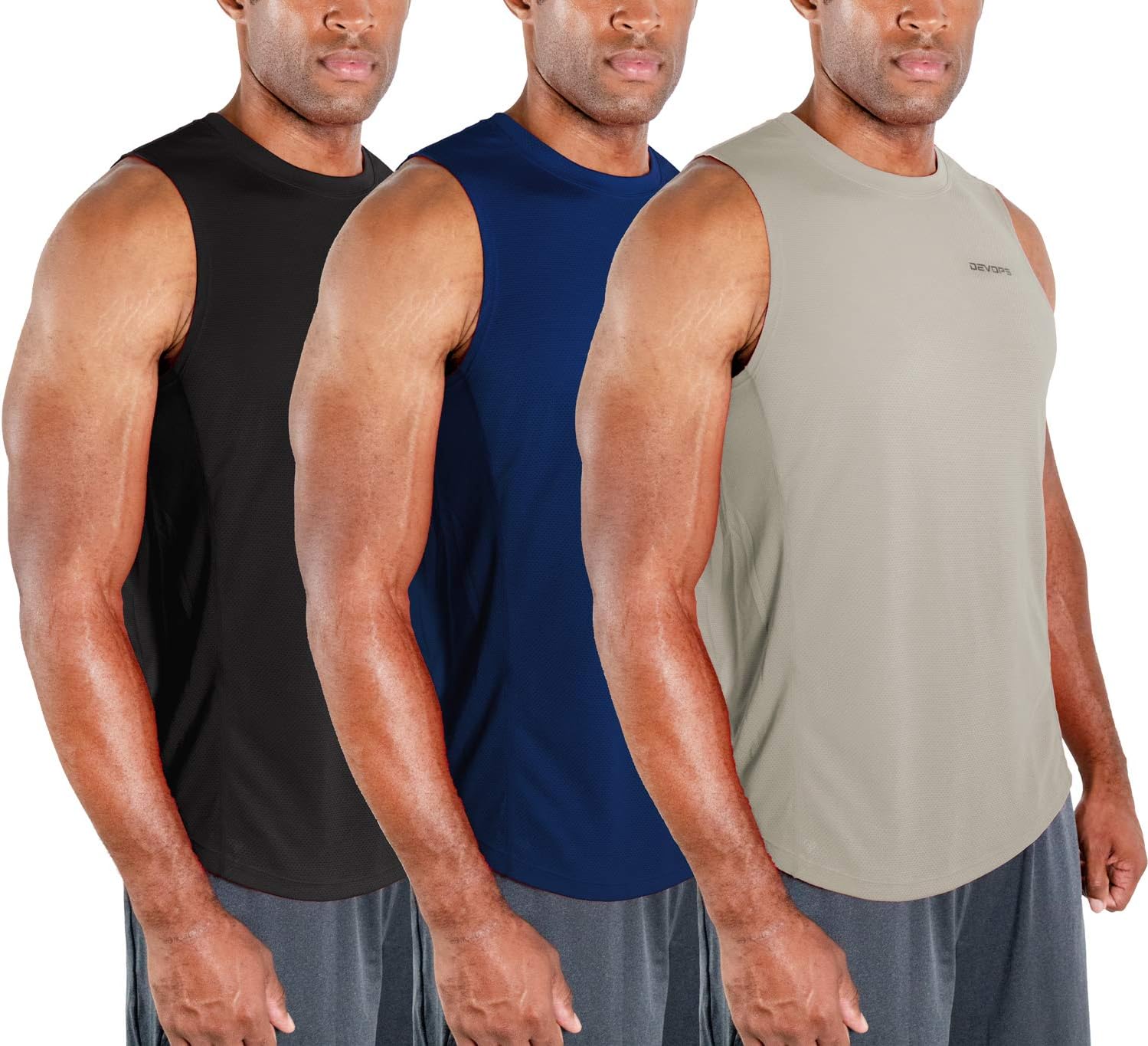 Detalle de DEVOPS 3-Pack Muscle Tank Top