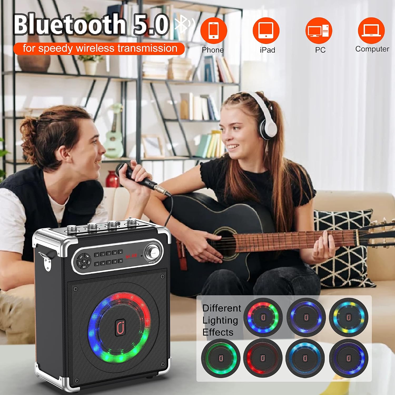 Thumbnail 5 de JAUYXIAN Portable PA Speaker with 5.25-Inch Subwoofer
