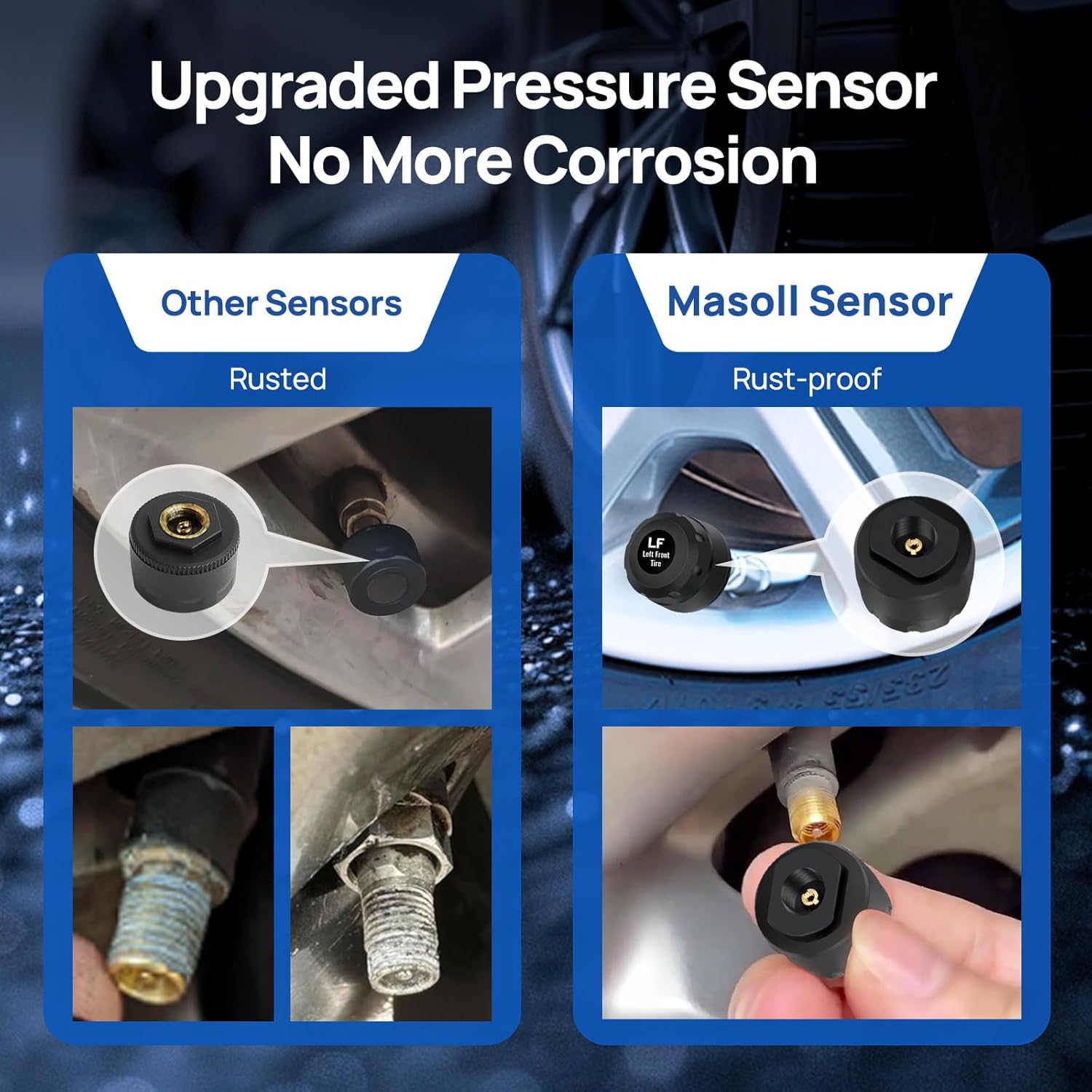 Thumbnail 4 de Masoll M13 TPMS with 4 Sensors, 0–87 PSI