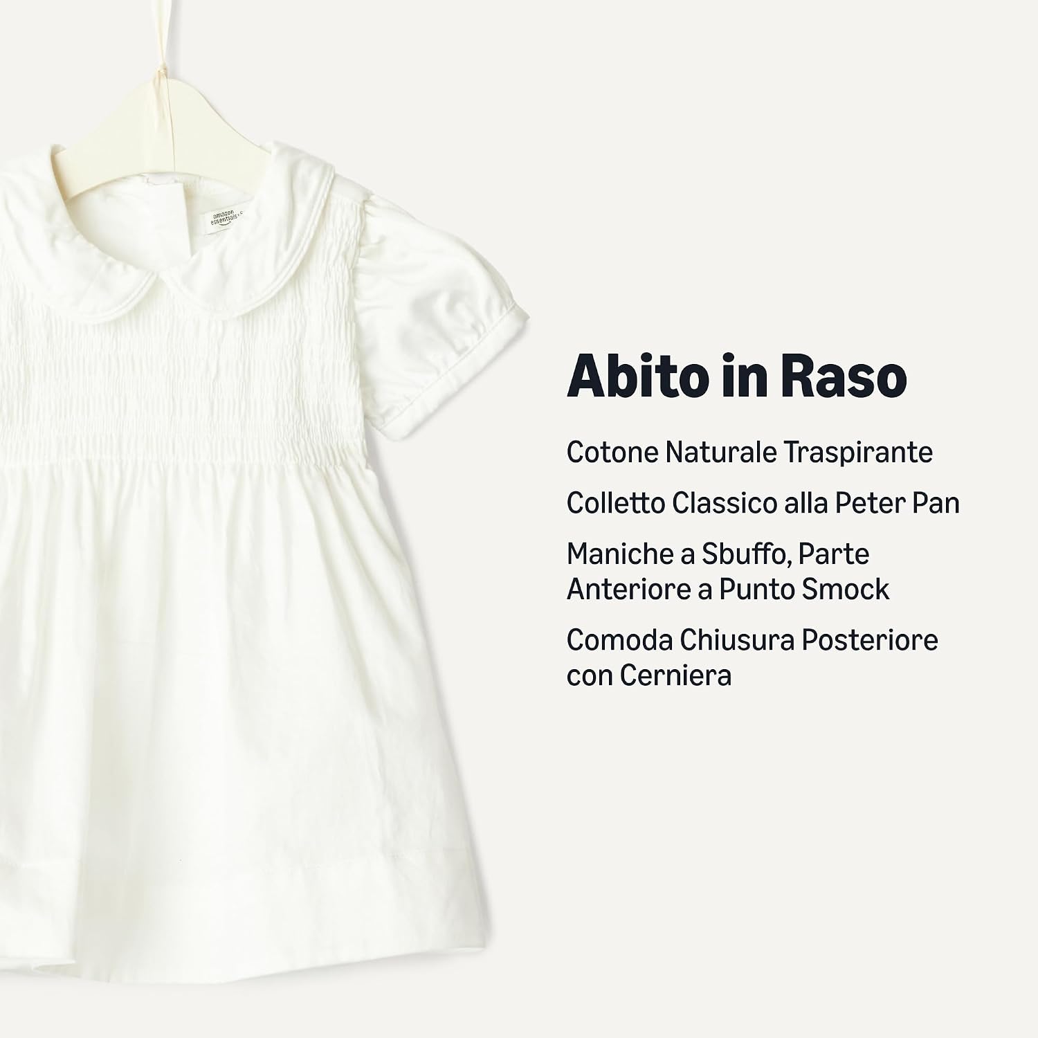 Detalle de Amazon Essentials x Sofia Grainge Abiti Mommy & Me in Raso di Cotone