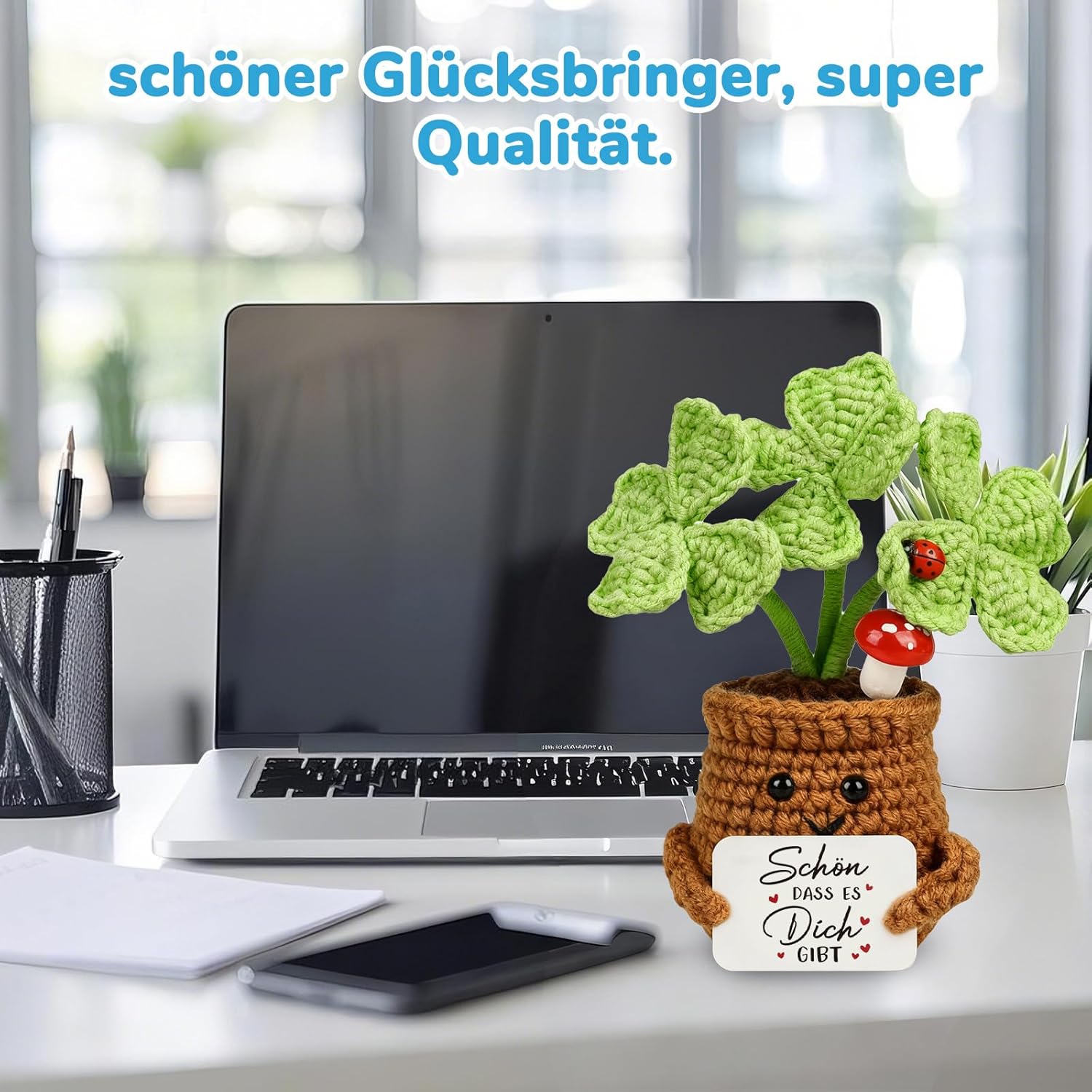 Thumbnail 5 de WenmthG Dankeschön Kleeblatt Pocket Hug