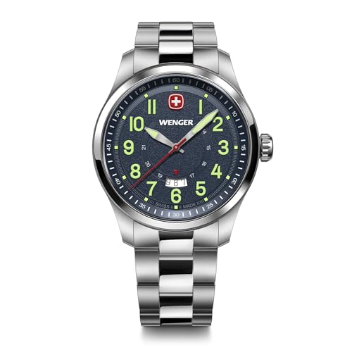 Detalle de Reloj Wenger Terragraph Analógico 43 mm: elegancia suiza y resistencia diaria
