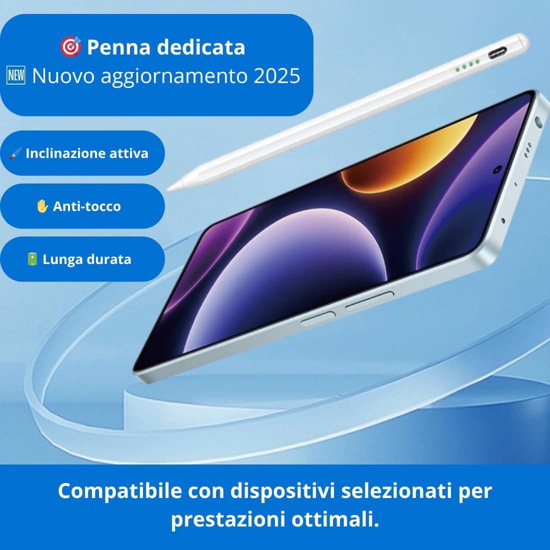 Detalle de solelx Penna per iPad 11, ricarica USB-C
