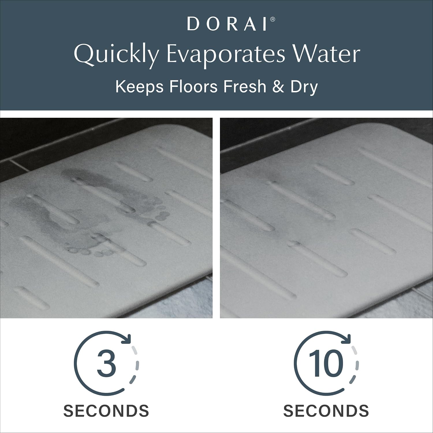 Detalle 2 de Dorai Home Bath Stone quick-drying bath mat