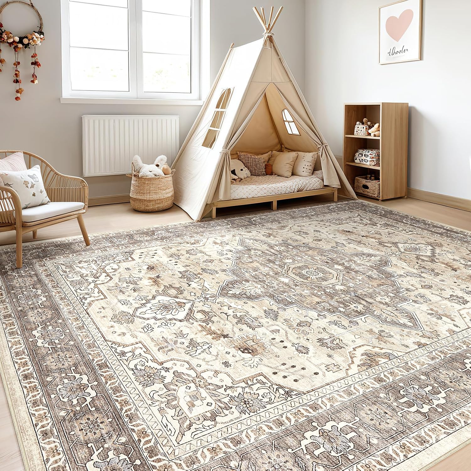 Thumbnail 4 de LOONGRUG 12x18 Washable Rug