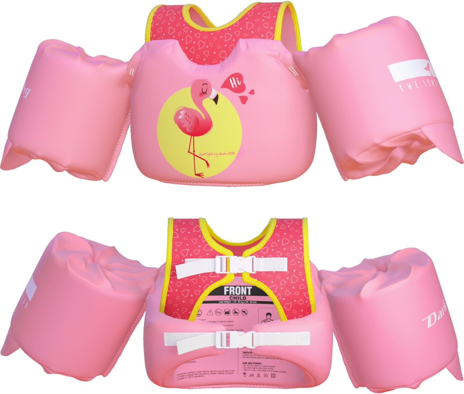 Thumbnail 4 de Dark Lightning USCG-Approved Toddler Swim Vest (Ages 2–7) with Arm Floaties