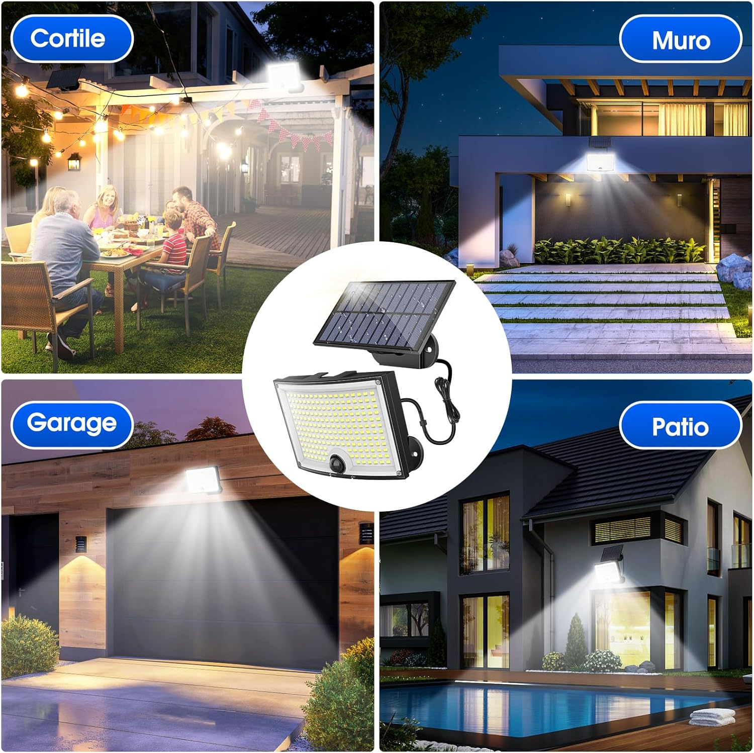 Thumbnail 4 de Ortiny Faretto solare 202 LED