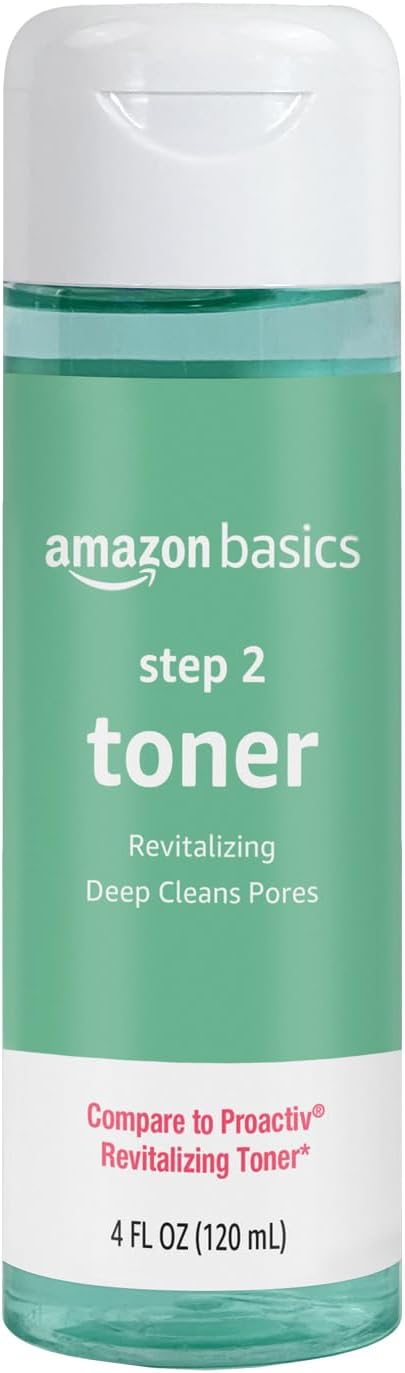 Amazon Basics 3-Step Acne Treatment System Revitalizing Face Toner (4 fl oz)