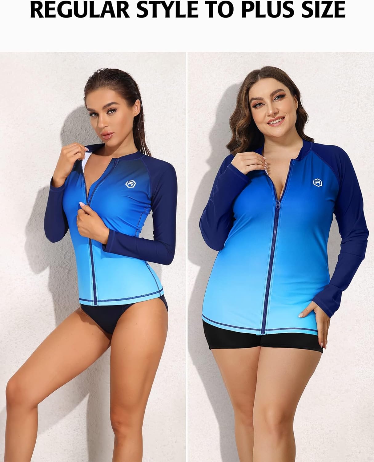 Thumbnail 4 de Womens Rash Vest with Zipper UPF 50