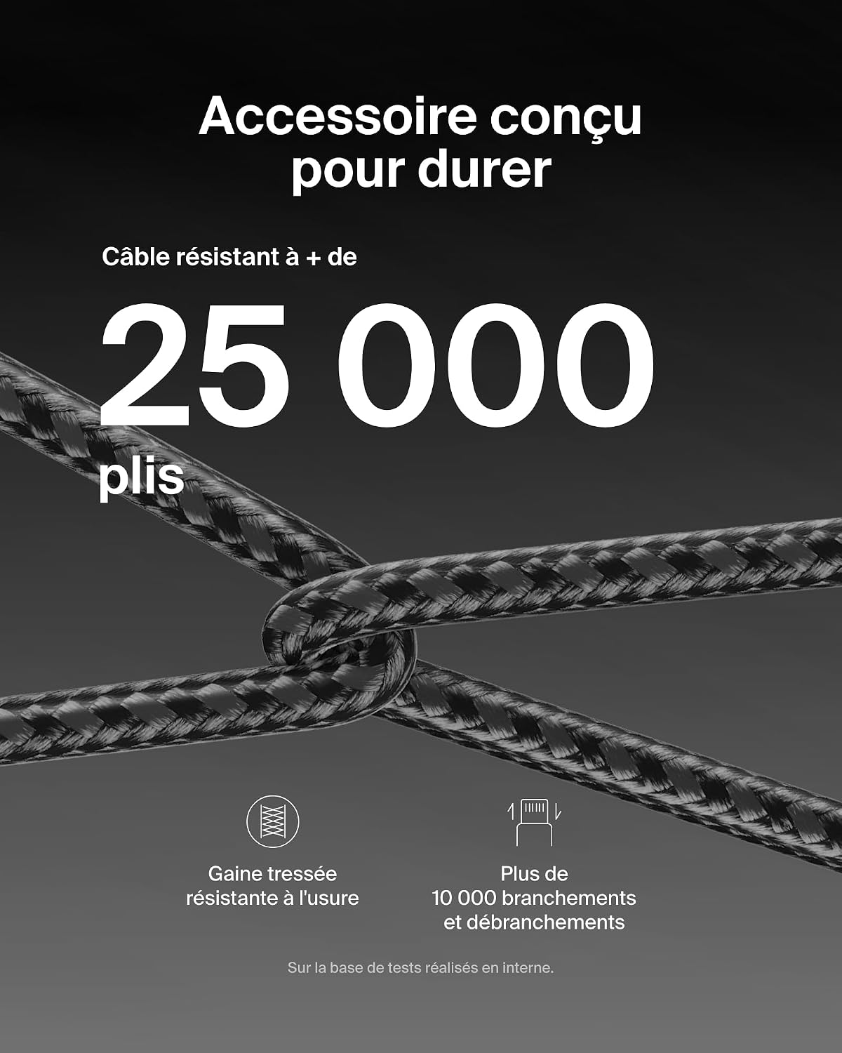 Detalle 2 de Belkin BoostCharge Câble USB-C 1,5 m 60 W