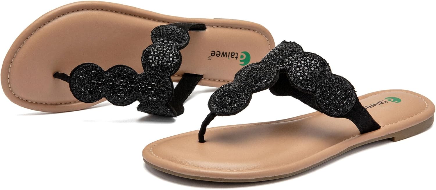 Detalle 2 de Ataiwee Damen Slide Sandalen – Bequeme Plateau-Sandalen für Sommeroutfits