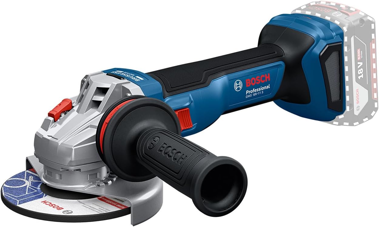 Bosch Professional 18V System Akku-Winkelschleifer GWS 18V-11 S (125 mm)