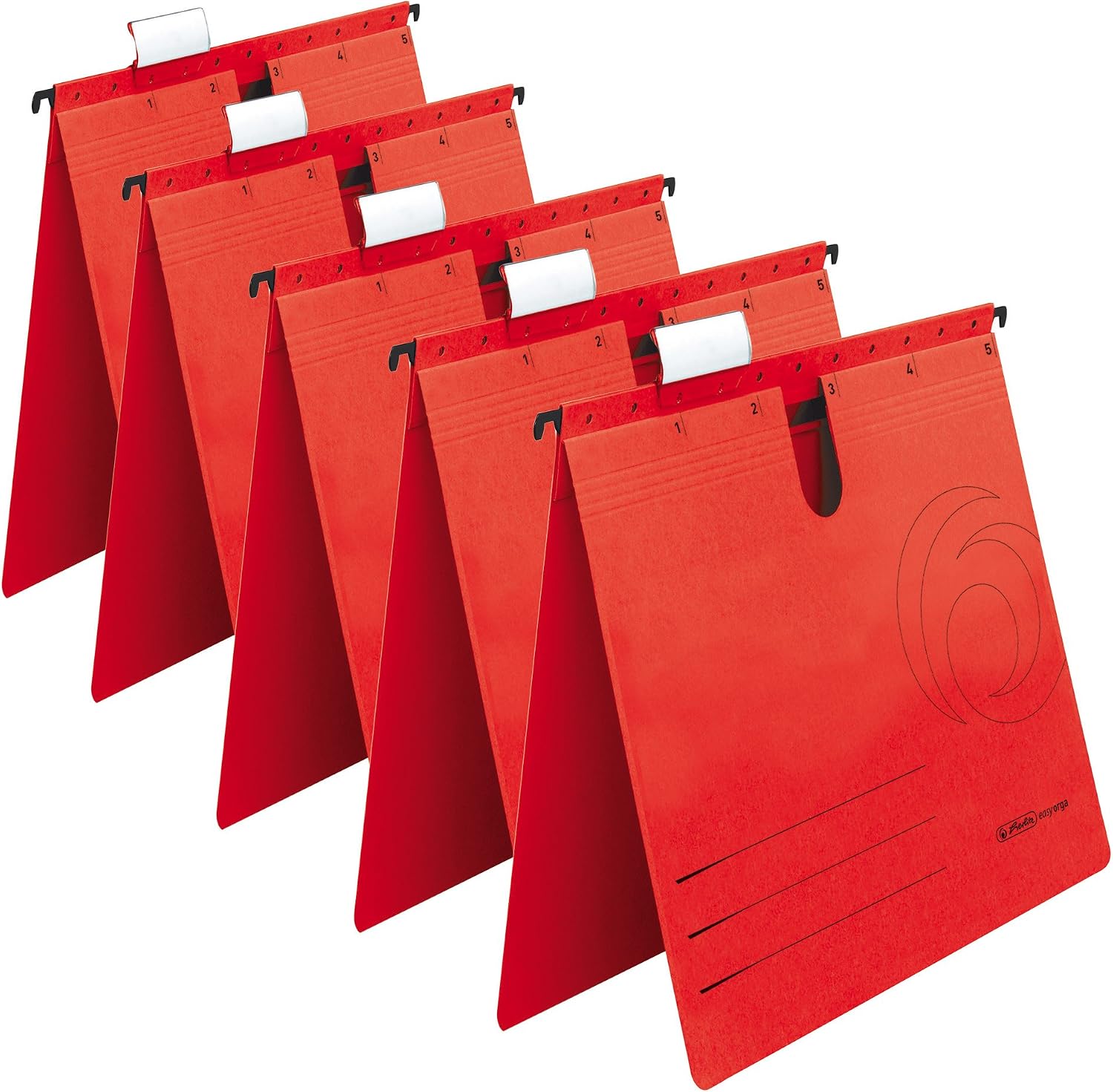 Detalle 2 de herlitz 5874755 hängmappar i kartong, A4, flerfärgade, 5-pack