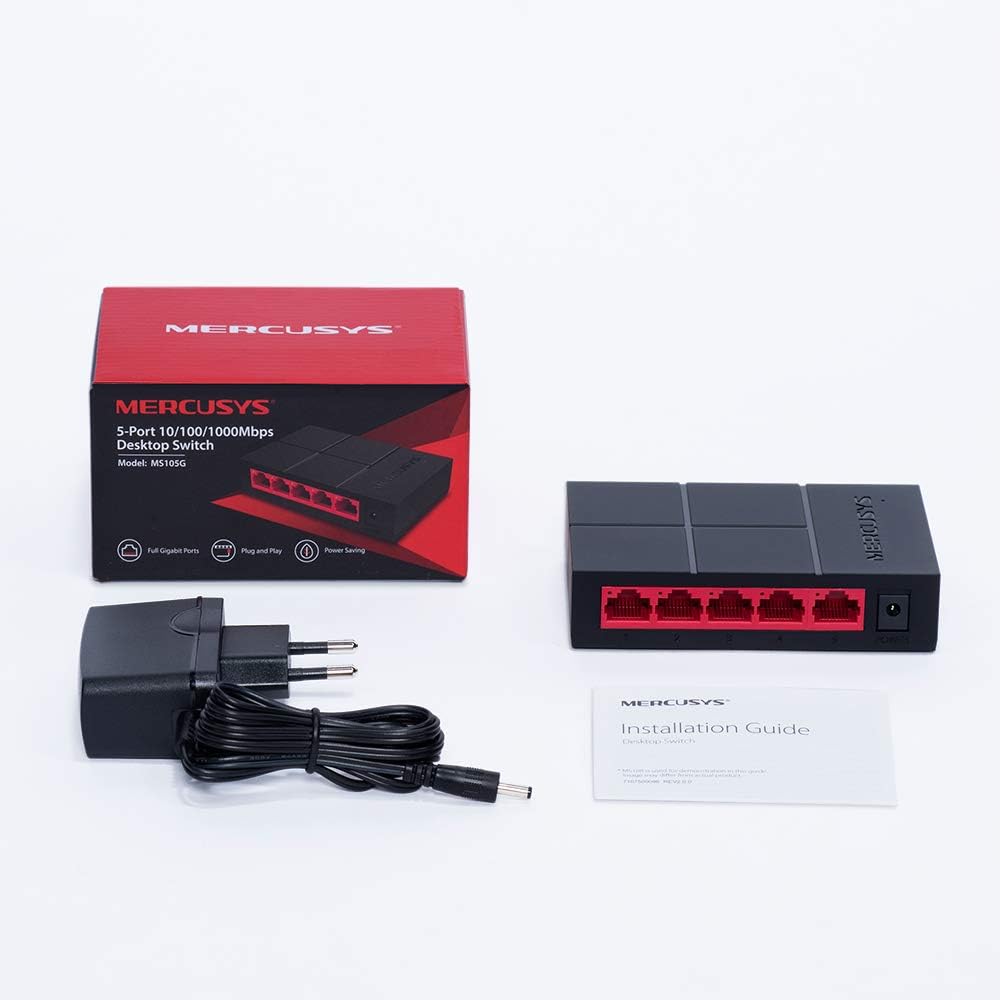 Thumbnail 5 de Mercusys MS105G: Switch Ethernet a 5 Porte Gigabit, Plug & Play per casa e ufficio
