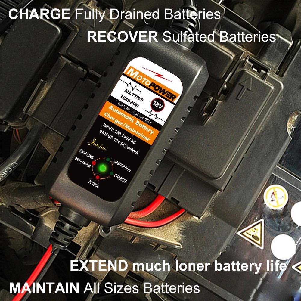 Thumbnail 6 de MOTOPOWER MP00205A 12V 800mA Battery Charger